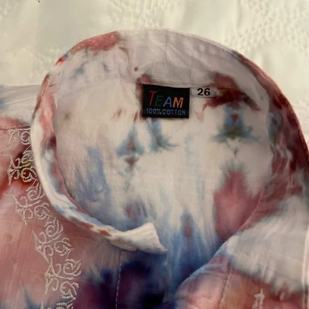 Girls hand crafted tie dyed tunic top